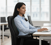 Back Rest for Chair Memory Foam Backrest Cushion Lumbar Support Pain Relief Pillow for Office Chair and Car Seat (Mesh Breathable Cover) JSB MF10